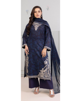 3-PC unstitched Printed Lawn By Zellbury | 0339